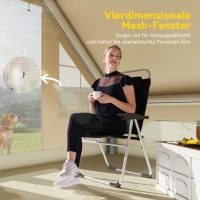 Outsunny Aufblasbares Campingzelt, Schlafzelt, Oxford-Gewebe, Netzfenster, wasserfest(m-9)