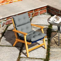Outsunny 115 x 56cm Rocking Chair Padded Seat Cushion - Light Grey(m-8)