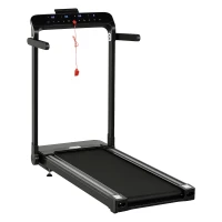 HOMCOM Folding Treadmill, 1.85HP Installation-Free Walking Jogging Running Machine, 12KM/H with 12 Pre-Programs and LED Display for Home Gym Office(m-10)