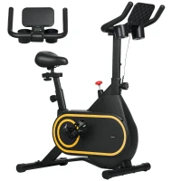 SPORTNOW Magnetic Indoor Cycling Bike, Exercise Bike with Silent Flywheel, LCD Display, Tablet Holder, Comfortable Seat(m-10)