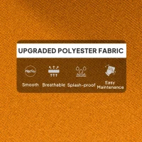 Outsunny 115 x 56cm Rocking Chair Padded Seat Cushion - Orange(m-5)