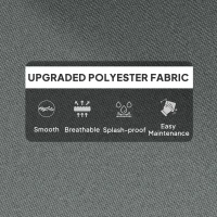 Outsunny 115 x 56cm Rocking Chair Padded Seat Cushion - Light Grey(m-5)