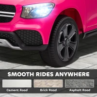 AIYAPLAY Mercedes-Benz GLC Licensed Kids Ride on Car with Remote Control, Soft Start, MP3, LED Headlights, Pink(m-8)