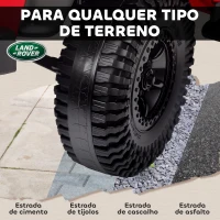 AIYAPLAY Carro Elétrico para Crianças com Licença Land Rover 12V Controlo Remoto Sistema de Suspensão USB MP3 Velocidade Ajustável Faróis 115x61x61 cm Vermelho(m-7)