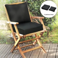 Outsunny Outdoor Seat and Back Cushion Set Patio Deep Seating Chair Replacement Cushion(m-2)
