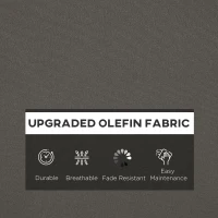 Outsunny Outdoor Seat and Back Cushion Set Patio Deep Seating Chair Replacement Cushion(m-4)