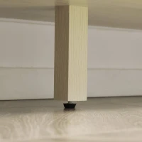 HOMCOM Aparador 3 Portas  Estilo Cannage para Sala de Estar com Prateleiras Ajustáveis para Sala de Jantar Entrada 136x41x70 cm Madeira(m-9)