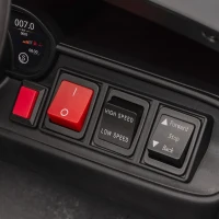 AIYAPLAY Macchina Elettrica per Bambini della Polizia con Telecomando, Clacson e Musica Integrata, 96x60x45 cm(m-9)