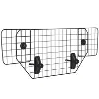 PawHut Grille de protection universelle pour chien barrière de sécurité de voiture pour chiens largeur ajustable 90-120 cm noir(m-11)