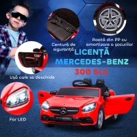 AIYAPLAY Mașină Electrică pentru Copii 3-6 Ani cu 2 Motoare și Telecomandă, 107x62,5x44 cm, Roșu(m-6)