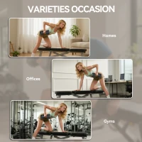 HOMCOM rubberen halter fitness halter halter voor trainingsruimte kantoor enkele halter zeshoekige vorm staal rubber zwart 20 KG(m-6)