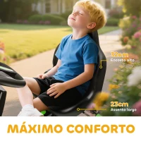 AIYAPLAY Kart a Pedais para Crianças com Embraiagem Automática Travão e Rodas Antiderrapantes em EVA 100x59x60,5 cm Verde(m-7)