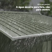 Outsunny Abrigo de Jardim 4,83m² 277x195x192cm Abrigo Metálico para Armazenamento de Ferramentas com Base de Reforço Incluída Verde Claro(m-7)