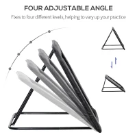 HOMCOM Football Training Net Target Goal, with Adjustable Angles - Black(m-5)