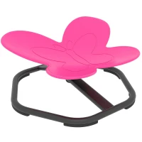 AIYAPLAY Butterfly-Shaped-kids Swivel Chair, Sensory Spinning Chair for Balance, Coordination Training, Pink(m-1)