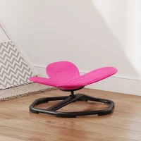 AIYAPLAY Butterfly-Shaped-kids Swivel Chair, Sensory Spinning Chair for Balance, Coordination Training, Pink(m-8)