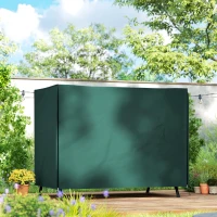 Outsunny Telo Copertura per Dondolo Impermeabile e Resistente Raggi UV | Tessuto Oxford Rivestito in PVC | 205x124x164cm(m-7)