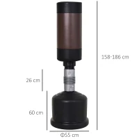 HOMCOM Sac de Frappe Boxe Autoportant Punching Ball Hauteur Réglable 160-185cm(m-3)