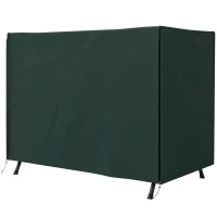 Outsunny Telo Copertura per Dondolo Impermeabile e Resistente Raggi UV | Tessuto Oxford Rivestito in PVC | 205x124x164cm(m-10)