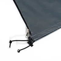 Outsunny Protección Cubierta de Sombrilla Parasol 178cm Tela Oxford Gris(m-9)