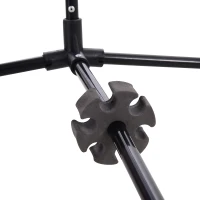 Homcom Filet de Badminton/loisirs 4 m - hauteur réglable 1,58 m max. - filet portable avec support pieds et piquets - sac de transport inclus(m-5)