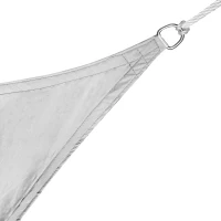 Outsunny Toldo Vela Triangular 6x6x6 m Vela de Sombra para Jardín Patio Terraza Poliéster Anti UV Color Gris(m-4)