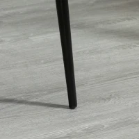 HOMCOM Lot de 4 chaises salle à manger chaise de cuisine scandinave chaise en velours rembourrée avec pieds effilés en métal, pour salon, salle à manger, multicolore(m-12)