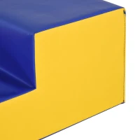 HOMCOM Parcours motricité bébé jouets d'escalade modulable 2 briques géantes en mousse 50 x 50 x 25 cm multicolore(m-8)