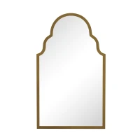 Miroir mural rectangulaire avec cadre en métal, pour salle de bain, salon, 61x3x101 cm, Bronze(m-2)