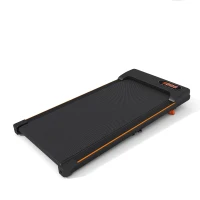 Folding Under Desk Treadmill with Adjustable Incline, LED Display, Magnetic Remote Control, 1-6 km/h Speed, 111L x 47.5W x 15H cm, Black(m-2)