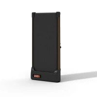 Folding Under Desk Treadmill with Adjustable Incline, LED Display, Magnetic Remote Control, 1-6 km/h Speed, 111L x 47.5W x 15H cm, Black(m-15)