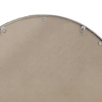 Specchio da parete ad arco con cornice in ferro, specchio da trucco per bagno, 61x2,5x91 cm, Argento(m-7)