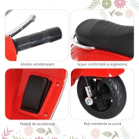 Homcom Motocicleta Electrica pentru Copii 6V – cu Muzica & Lumini(m-7)