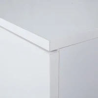 Modern Coffee Table with 2 Storage Drawers, High Gloss Finish, Customisable LED Lights, Ideal for Living Room, 100L x 50W x 35H cm, White(m-8)