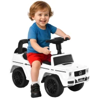 HOMCOM 3 in 1 Kids Ride On Car G350 Licensed Foot To Floor Slider Toddler Push Along NO POWER White 12-36 months(m-10)