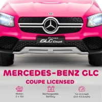 AIYAPLAY Mercedes-Benz GLC Licensed Kids Ride on Car with Remote Control, Soft Start, MP3, LED Headlights, Pink(m-4)