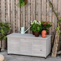 Outsunny tuinkast vurenhout 127 cm x 56 cm x 60 cm(m-12)
