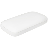 HOMCOM Almohada Viscoelástica 91x40 cm de Espuma Viscoelástica con Diseño Ergonómico para Dormir de Lado y Boca Arriba Crema