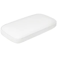 HOMCOM Almohada Viscoelástica 81x40 cm de Espuma Viscoelástica con Diseño Ergonómico para Dormir de Lado y Boca Arriba Crema(m-1)
