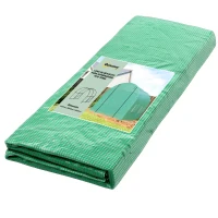 Outsunny Cubierta de Invernadero de Túnel 2,5x2x2 m Cubierta de Repuesto Invernadero Polietileno con 4 Ventanas y Puerta Enrollable Protección de Plantas para Jardín Verde(m-10)