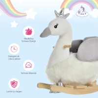 HOMCOM Schaukeltier Schaukelpferd(m-4)