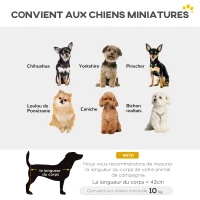 PawHut Cochecito para perro, carrito para perro pequeño plegable con 4 ruedas y manillar ajustable, 53x45x28 cm, Gris(m-4)