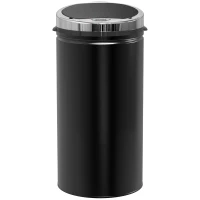 HOMCOM Cubo de Basura Automático 42 L, Cubo de Basura de Cocina en Acero Galvanizado con Sensor de Movimiento y Cubo Interno Extraíble(m-7)
