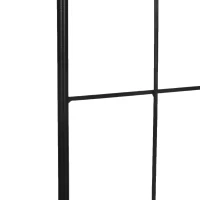 Outsunny Enrejado de jardín juego de 2 soporte para plantas trepadoras de metal - 51x152 cm Negro(m-5)