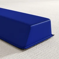 SPORTNOW Barra de equilibrio de 2,4 m, plegable, con base antideslizante, para niños a partir de 3 años, hasta 80 kg, azul(m-4)