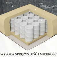 HOMCOM Fotel masujący z funkcją ogrzewania, 2 obszary masażu, funkcja leżenia, do 150 kg, Ciemnoszary(m-6)