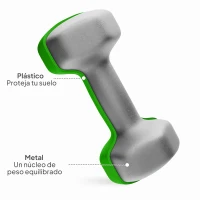 SPORTNOW Juego de Mancuernas 2 x1kg 2 x2kg 2 x3kg con Soporte de Almacenamiento para Ejercicio Entrenamiento Multicolor(m-6)