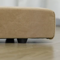 HOMCOM Barra de equilibrio plegable, antideslizante, cubierta de ante, madera resistente, 210x10x6,5 cm, Marrón(m-5)