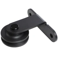 HOMCOM 200CM Quincaillerie porte coulissante, rail porte coulissante de 100 cm de large, épaisseur 35-45 mm, charge 100 kg(m-8)