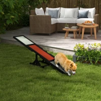 PawHut Agility Sport para Perro Balanza Equipo de Entrenamiento para Perros Madera Pino Preaceitada Fieltro Asfáltico Antideslizante(m-2)